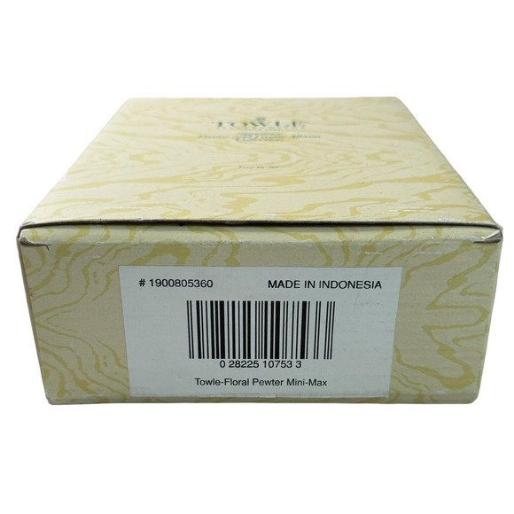 TOWLE Silversmiths Signature Frame and Frame Album Collection 4x6 Floral Pewter - Picture 9 of 9